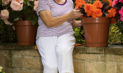 Gardening Granny bitten by bug while gardening later on loses legs, fingertips