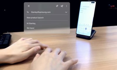 New tech gadgets gizmos hi tech Samsung developed an invisible keyboard that uses AI to track your finger motions