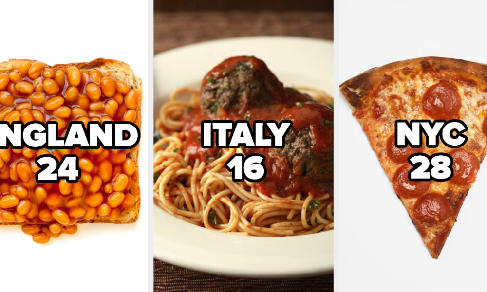 Recipes Can We Think Your Precise Age And Geographical Area With This Food Test?